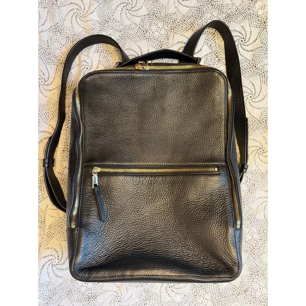 Quince Italian Leather Laptop Backpack Excellent Condition - Picture 5 of 9